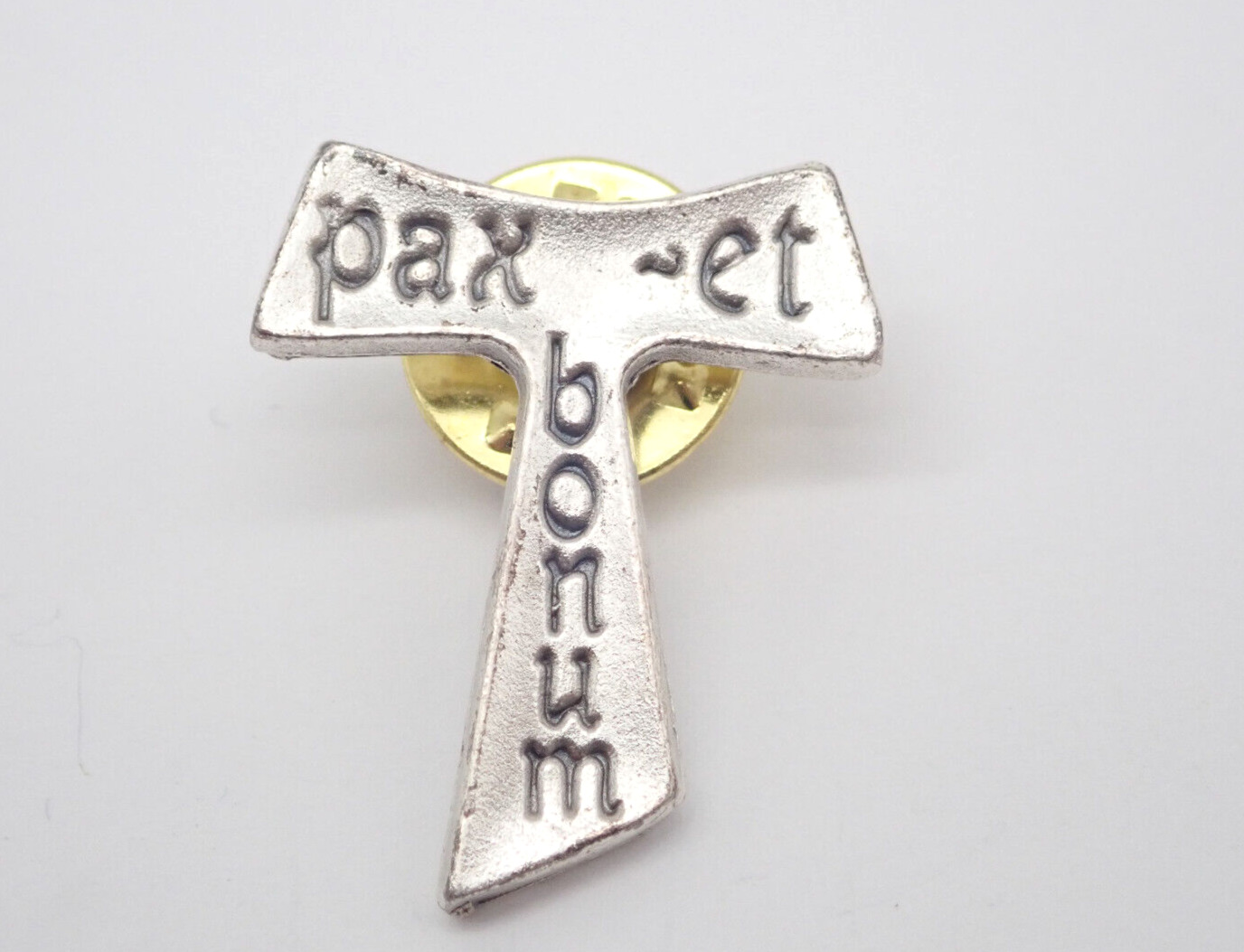 Pax et bonum Vintage Lapel Pin