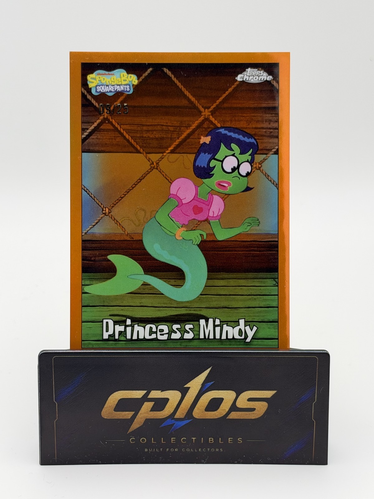 2025 Topps Chrome Spongebob 25th Princess Mindy #195 Orange True 9/25