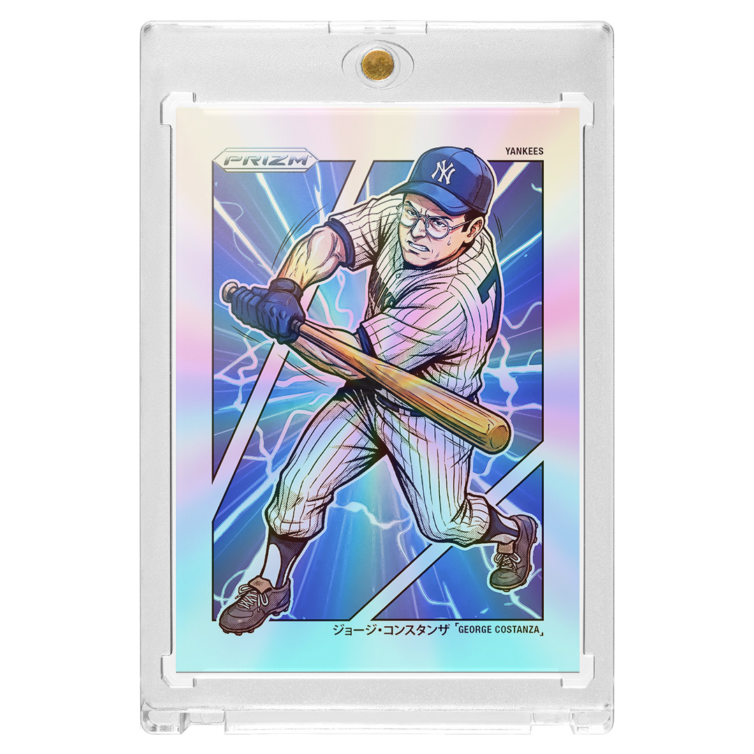 Custom George Costanza Seinfeld Novelty Silver Holographic Manga Trading Card