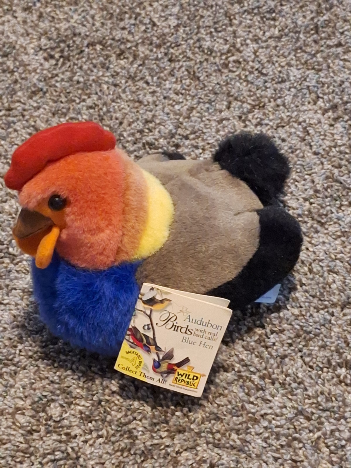 ORIGINAL WITH TAGS AUDUBON WILD REPUBLIC BLUE HEN CHICKEN SONG BIRD✨️ No Sound ✨