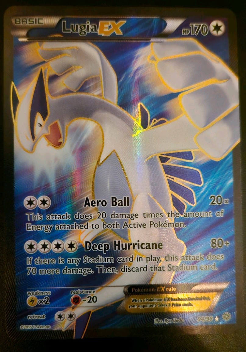 NM Lugia EX (94/98) XY Ancient Origins Full Art Pokemon Card FAST P&P
