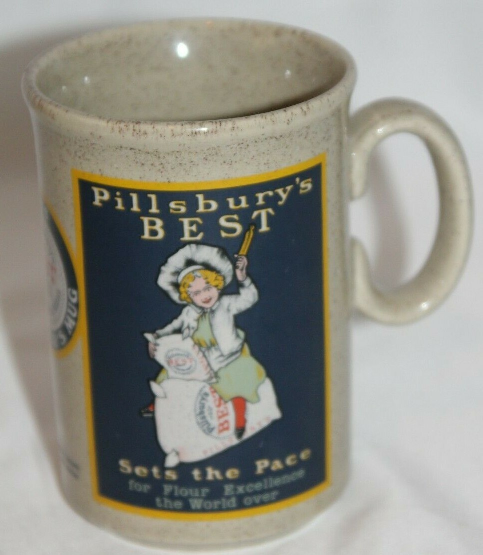 Pillsbury Best Sets The Pace Ceramic Coffee Mug Cup No Doughboy 1986 Tea Cup 