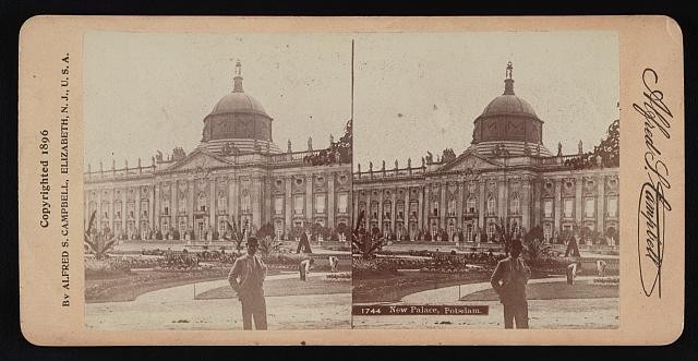 Photo:Potsdam Germany 1896 New Palace palace stereograph