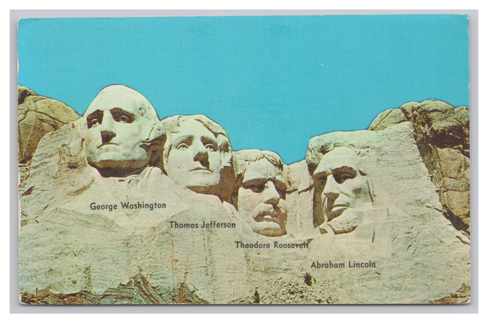 Mt Rushmore National Memorial Black Hills SOUTH DAKOTA Souvenir Postcard 