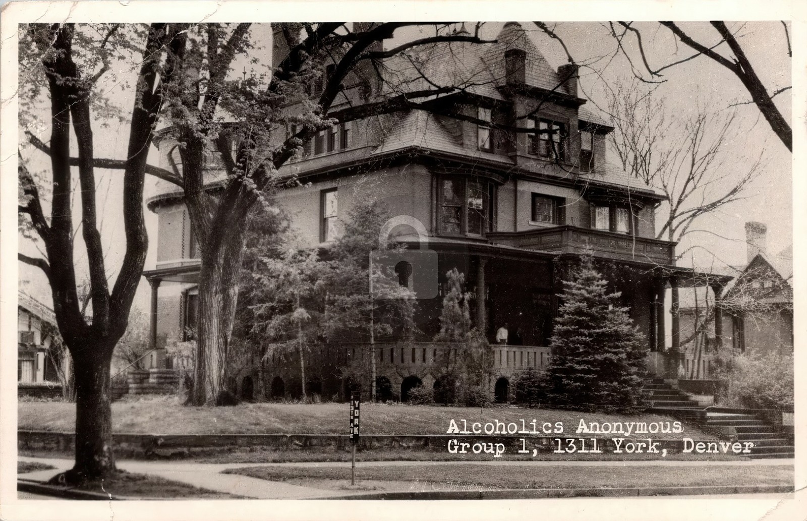 Alcoholics Anonymous Group 1 1311 York Street Denver Co RPPC Photo Postcard COPY