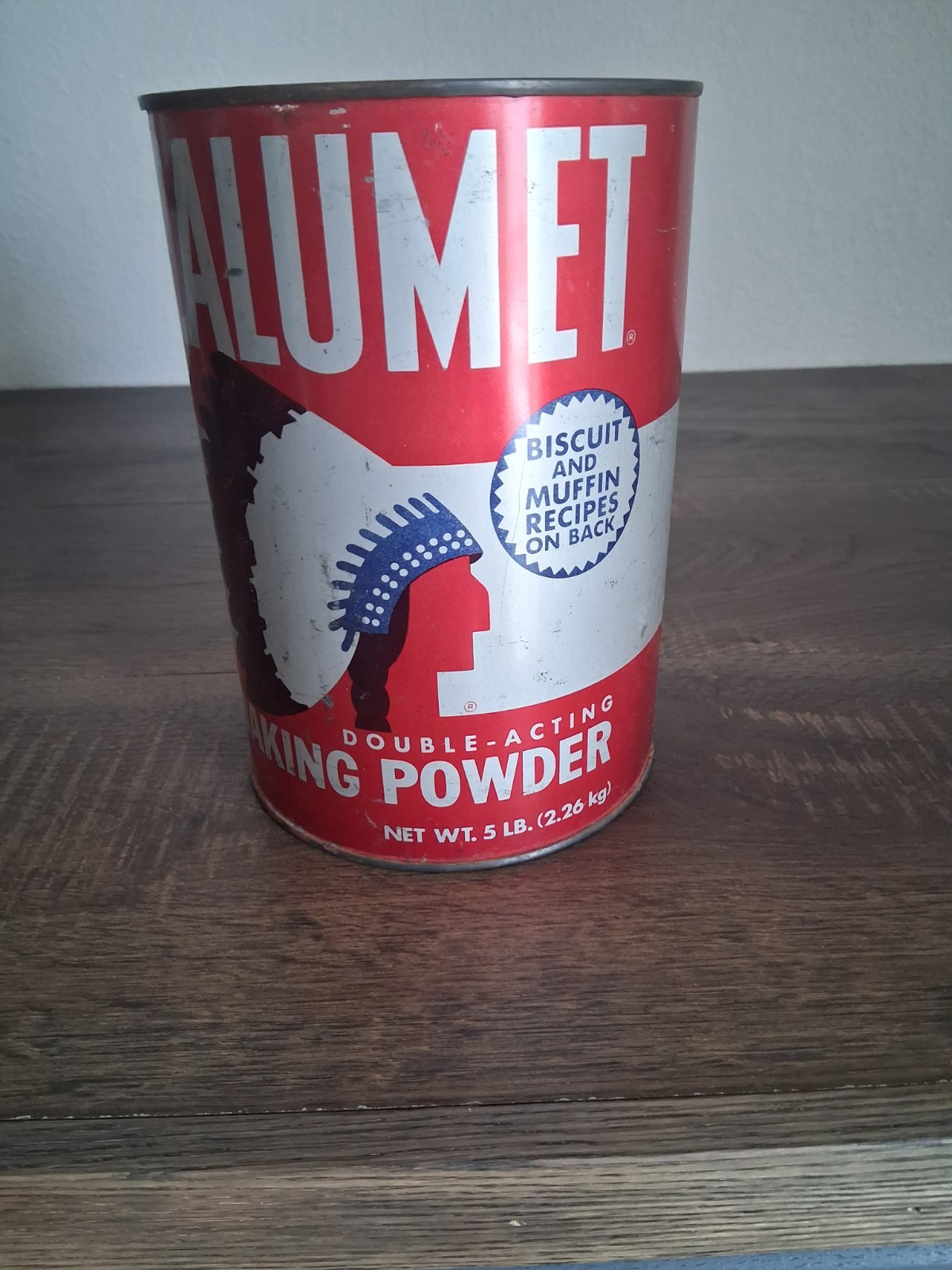 calumet baking powder tin
