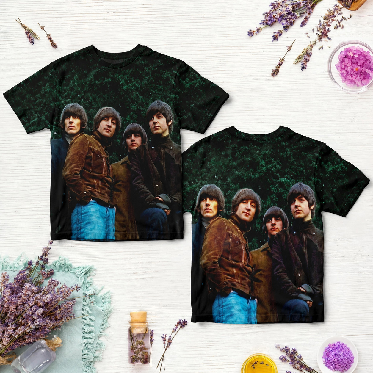 The Beatles Rubber Soul All Over Print T-shirt A673.1