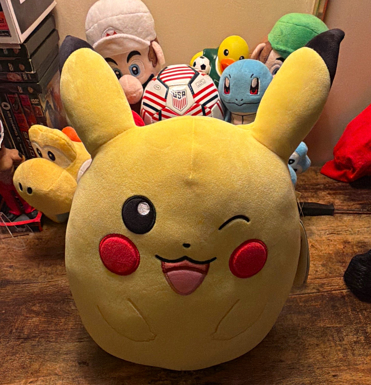 Squishmallows Pokémon Pikachu Plush Stuffed Animal, Yellow, Black & Red w/ Tag