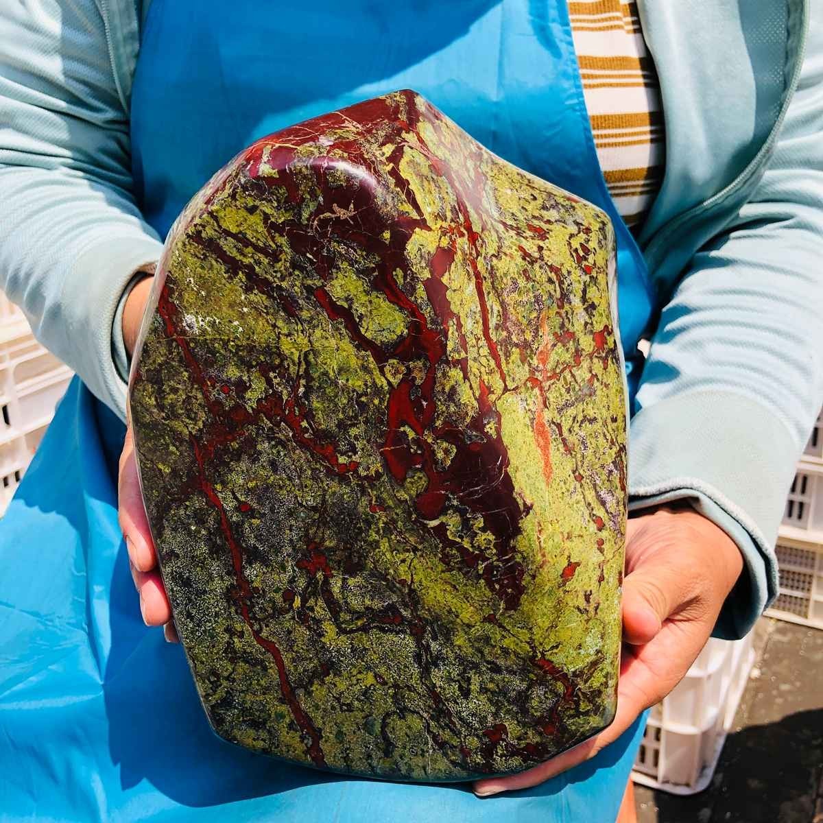 20.5LB Natural Large Polished Dragon Blood Jasper Freeform Mineral Specimen 5939