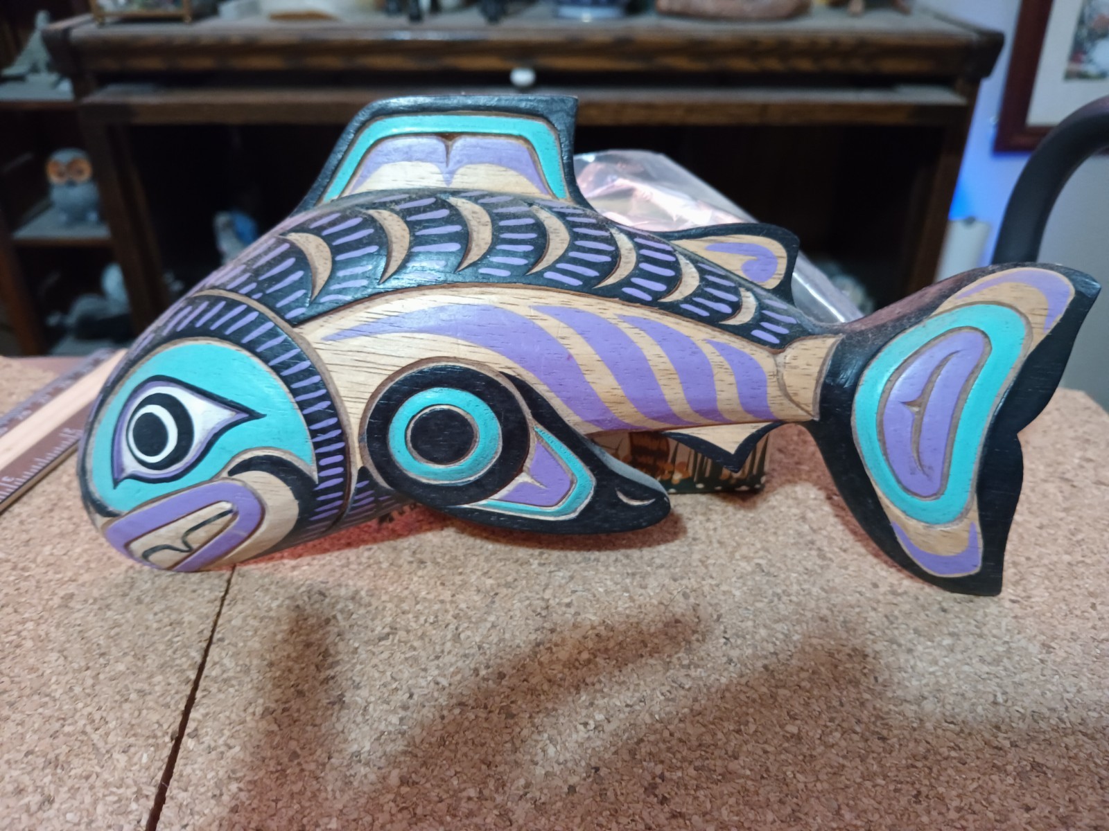 Vintage Pacific Northwest Indigenous Salmon Plack