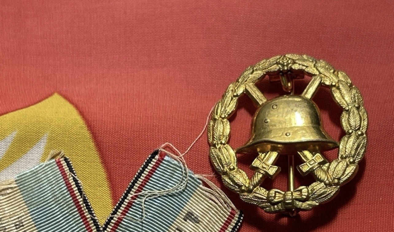 Germany Imperial WWI Wound Badge in Gold (Verwundetenabzeichen 1914)  Gilt