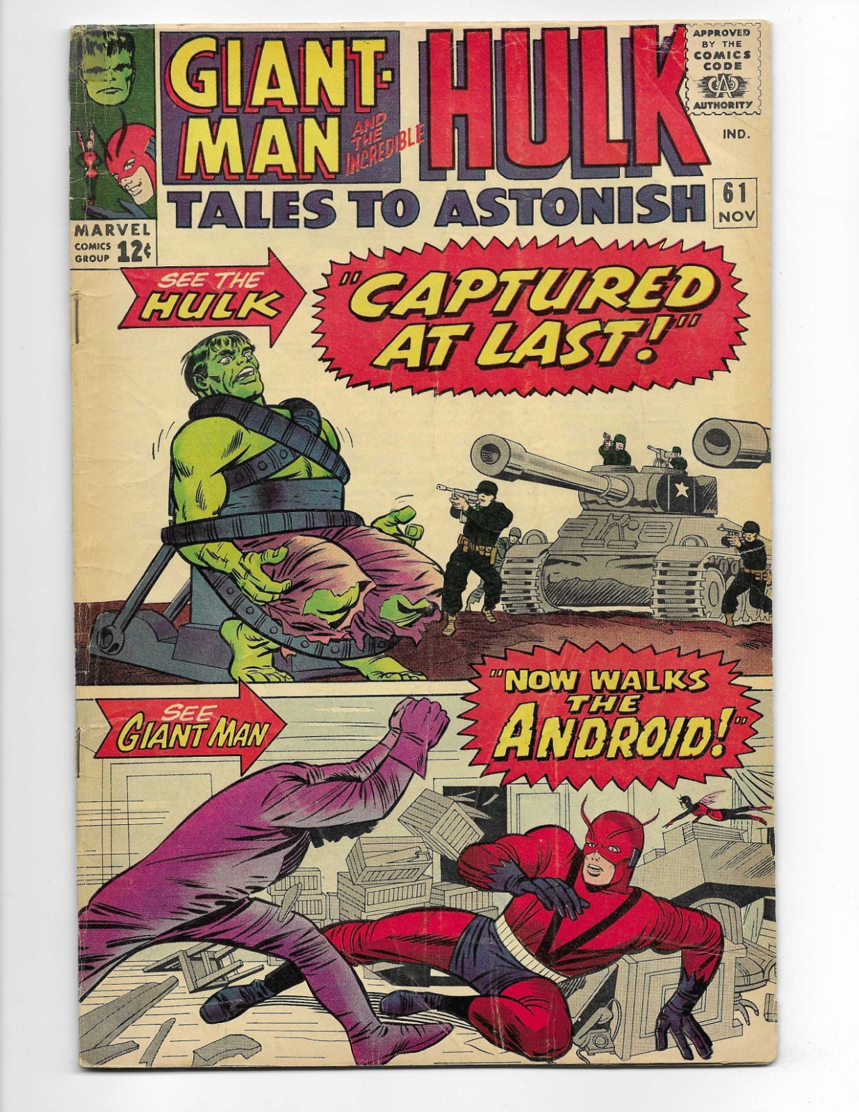 Tales To Astonish 61 1964 Marvel Comics VG 4.0 Giant-Man Hulk *See Description*