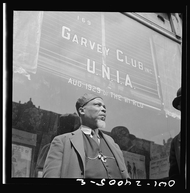 Photo:New York NY 1943 Marcus Garvey follower Garvey Club U.N.I.A.