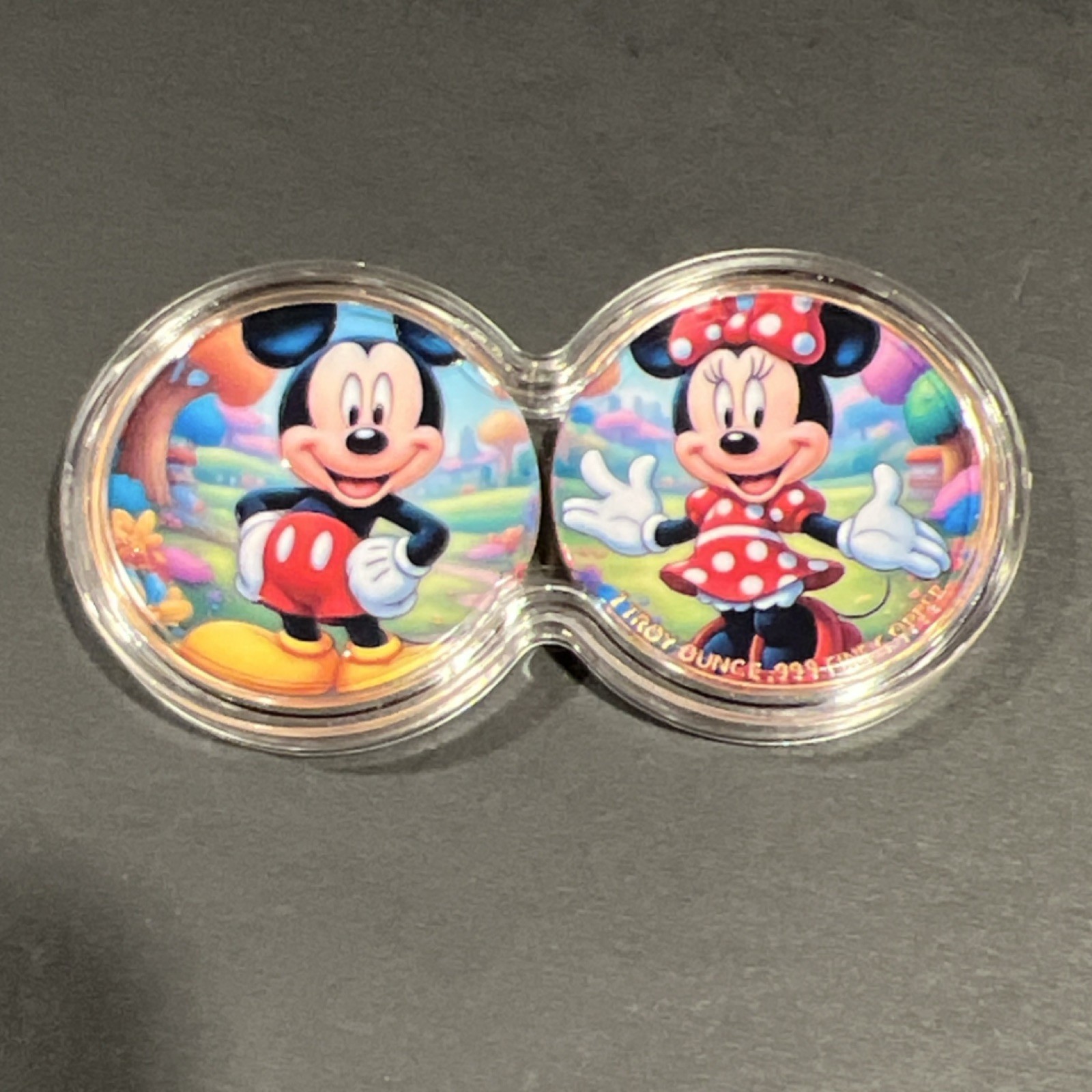 Disney Mickey Mouse & Minnie Mouse 1 Troy Ounce .999 Fine Copper Coins Set Disney Mickey Mouse & Minnie Mouse 1 Troy Ounce .999 Fine Copper Coins Set