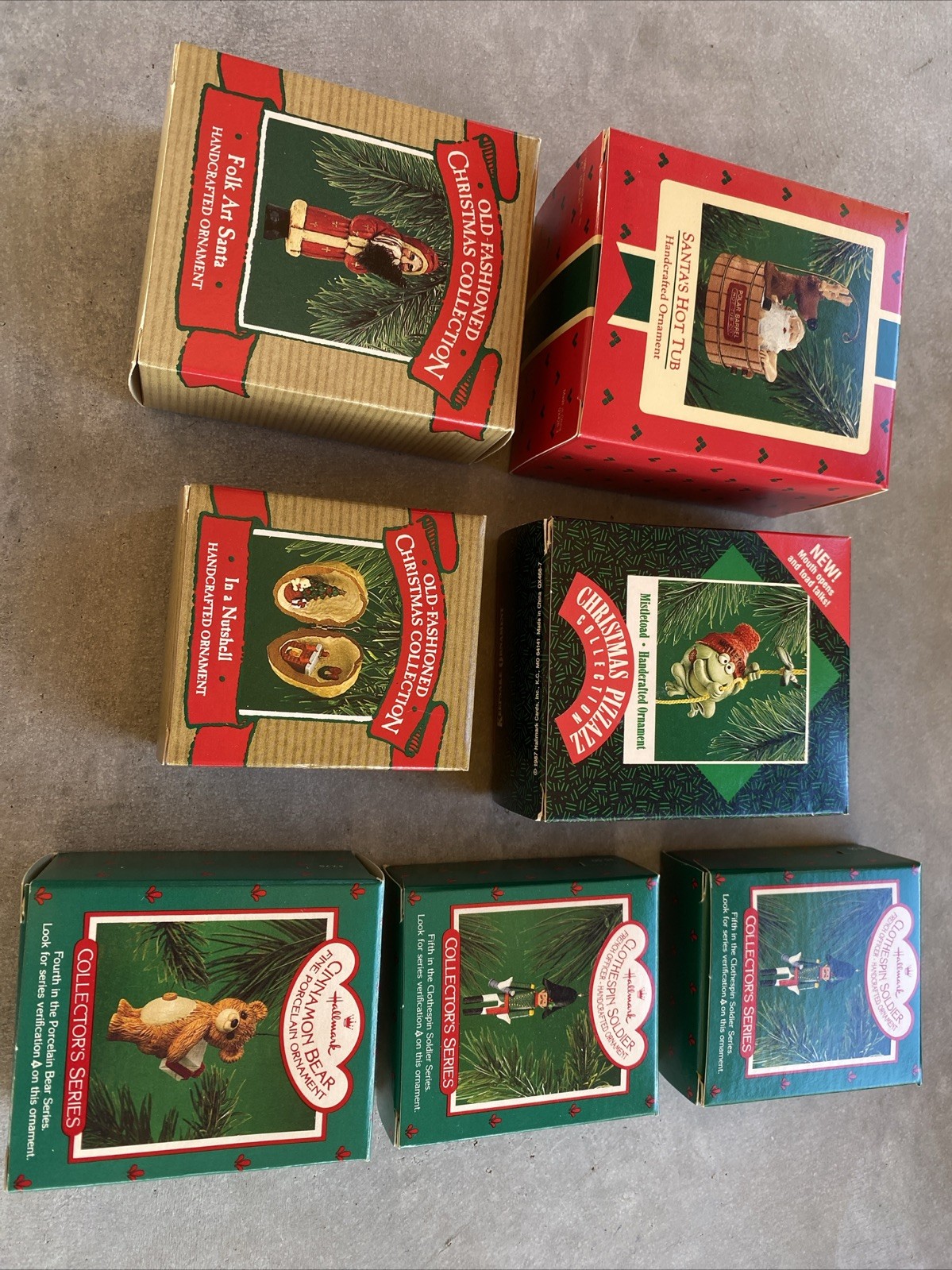 Vtg Hallmark Keepsake Ornaments, 1986/87, Lot Of 7, Brand New In Box