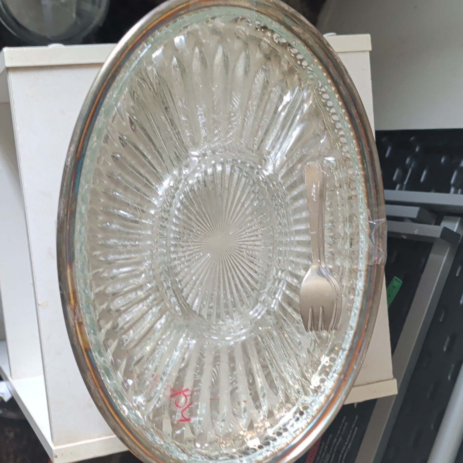 Vintage Leonard Silver Manufacturing Company Serving Tray With Forks