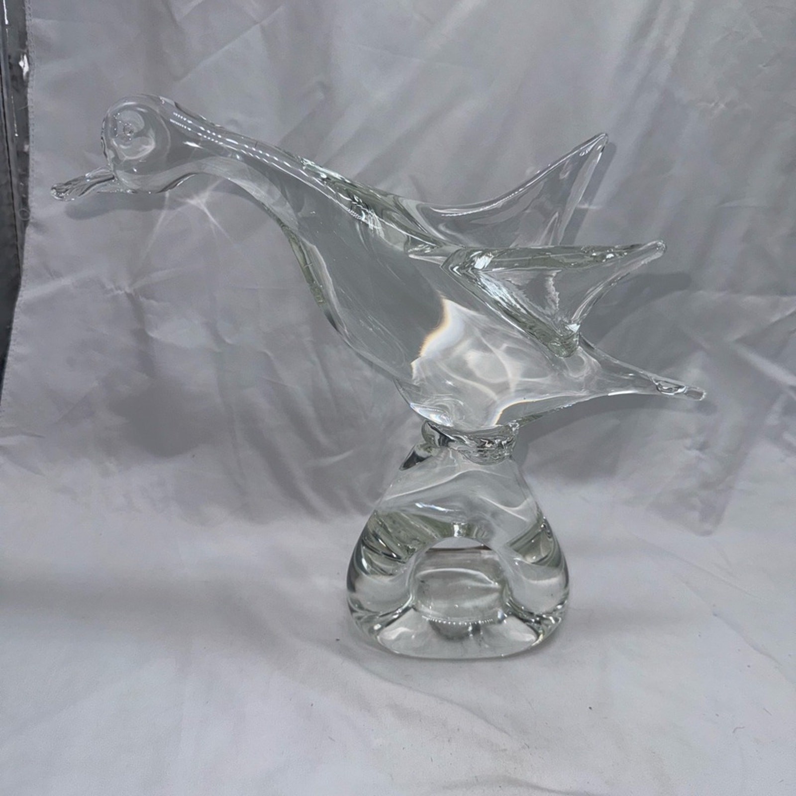 VTG mid century Murano Licio Zanetti hand blown glass bird sculpture