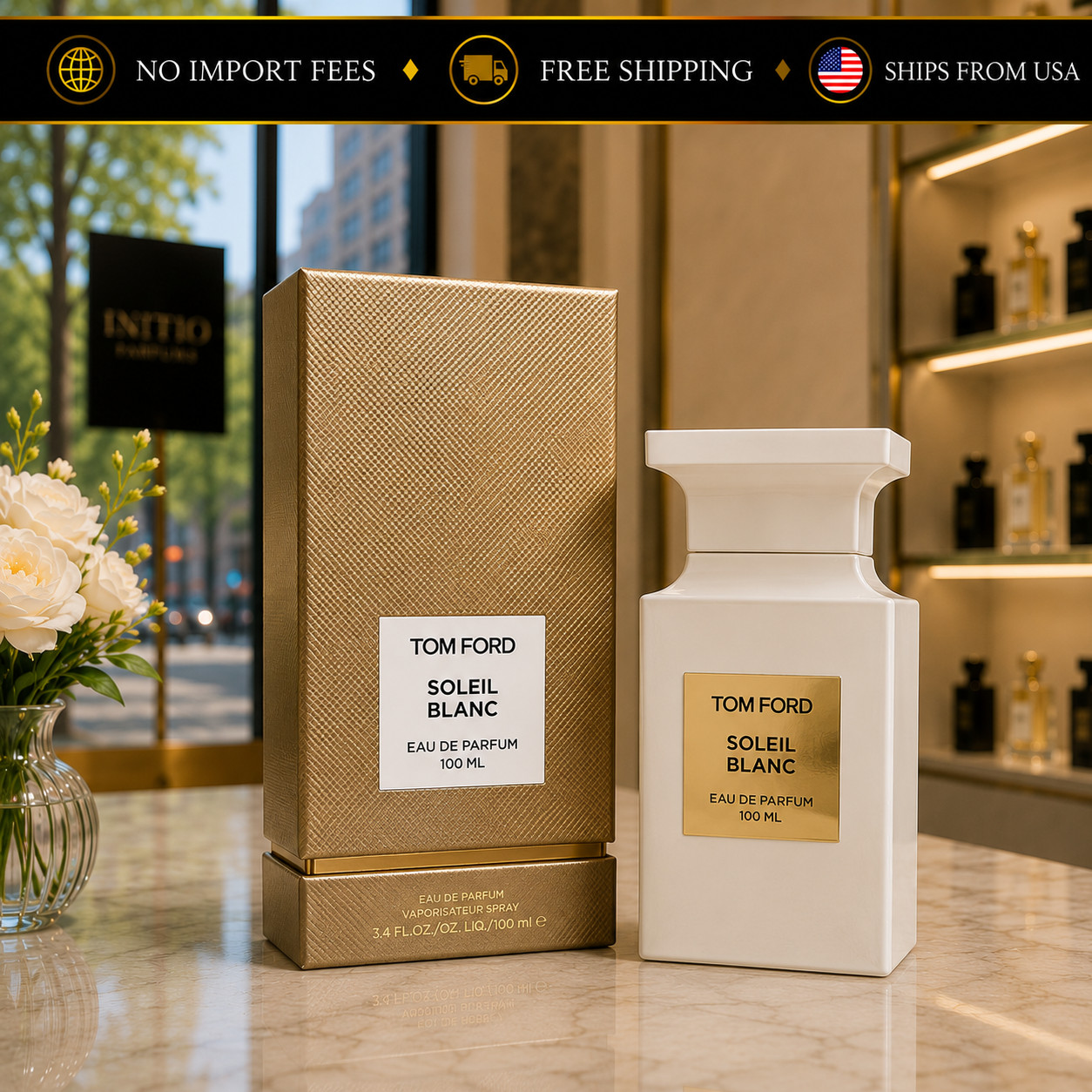 tom ford soleil blanc Eau de Parfum for unisex 100 ml New in Box TESTER