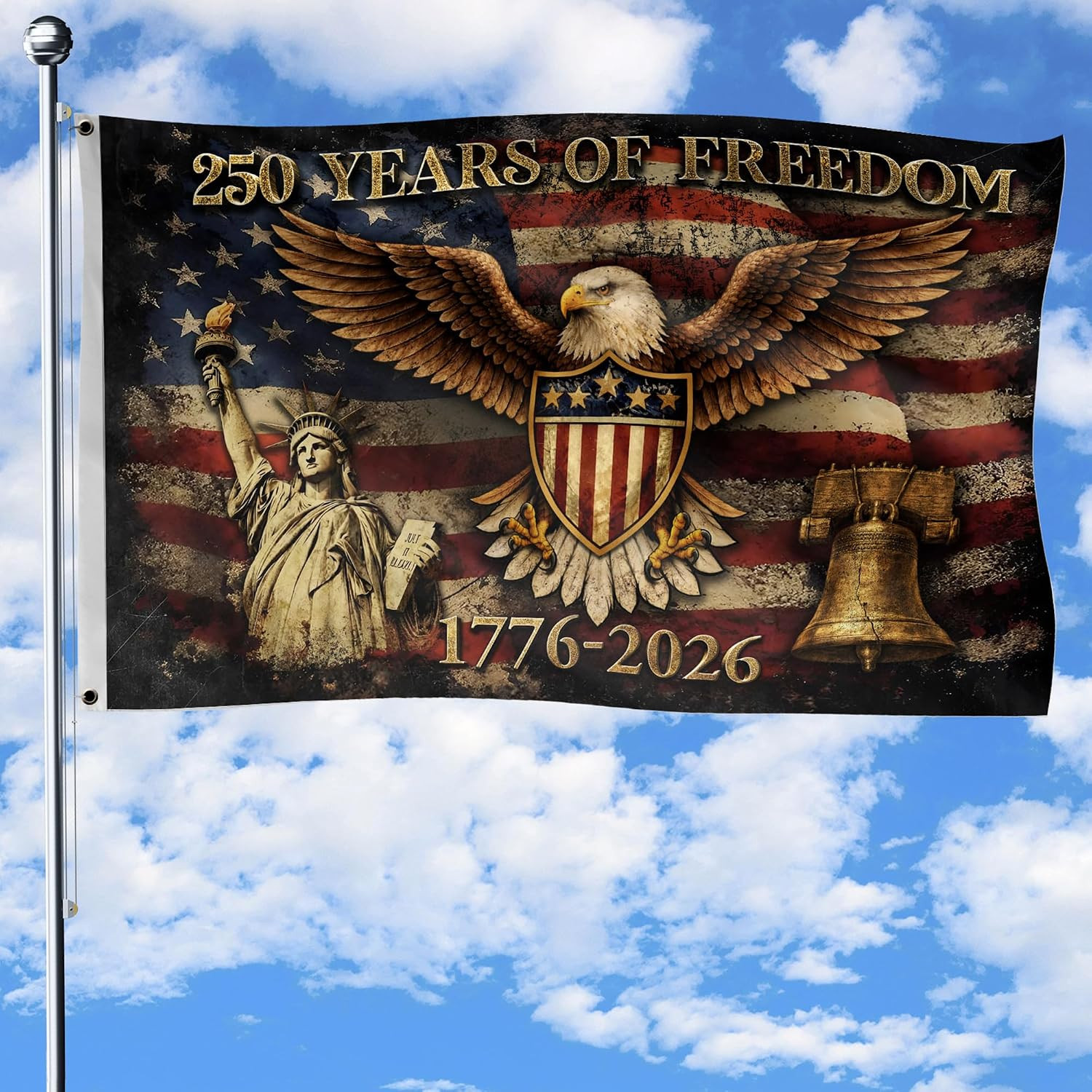 250 Anniversary Usa Flag 3X5 Ft, 250 Years of Freedom Flags, American 250Th