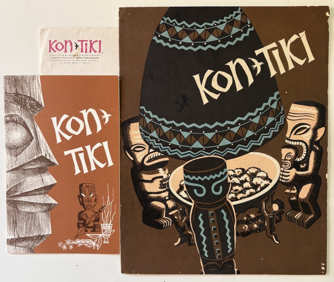 1960 Kon Tiki Cleveland Sheraton Steve Crane Food Drink Bar Restaurant Menus 1960 Kon Tiki Cleveland Sheraton Steve Crane Food Drink Bar Restaurant Menus