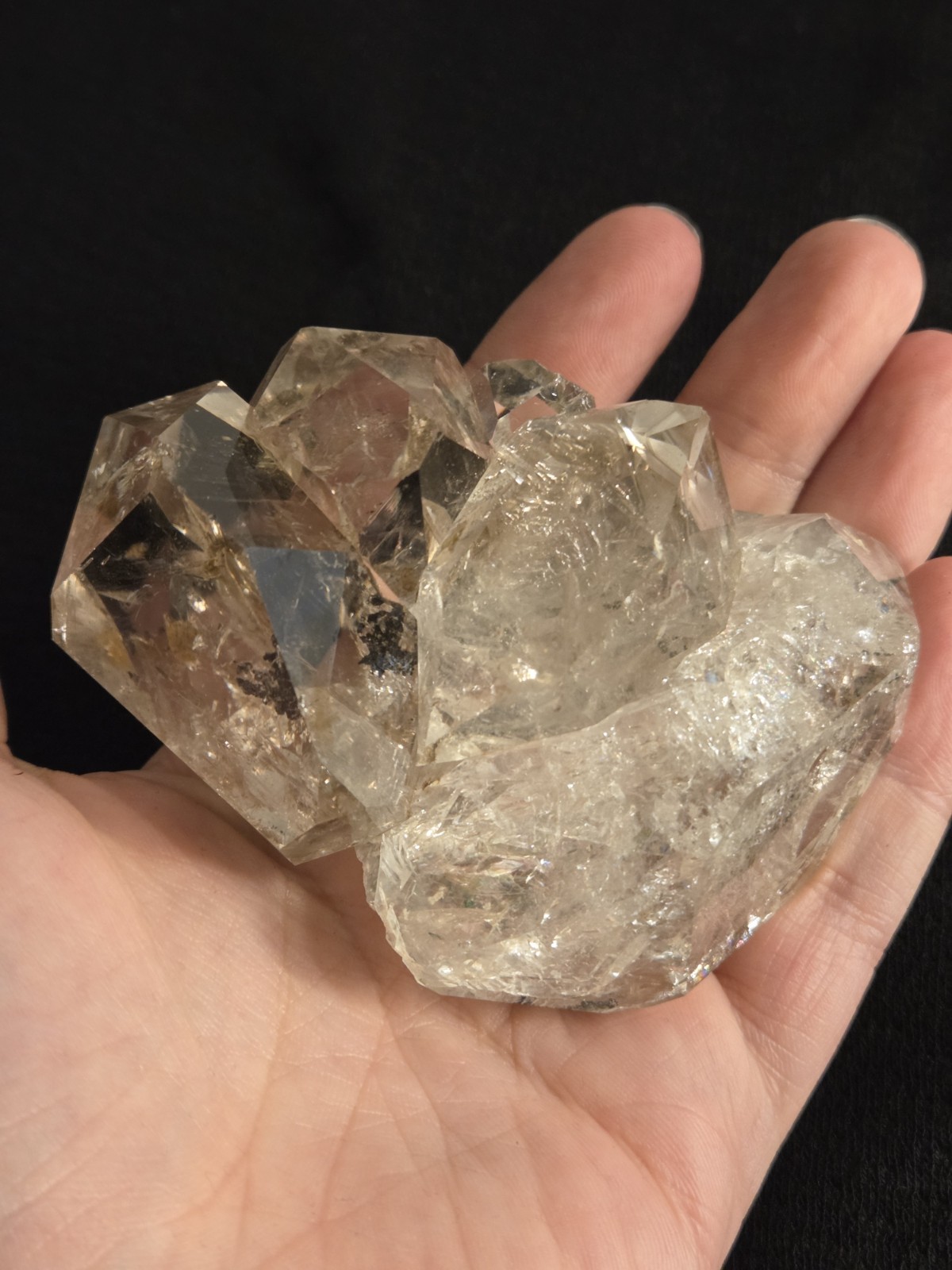 265 Gram Herkimer Diamond Cluster (SEE VIDEO)