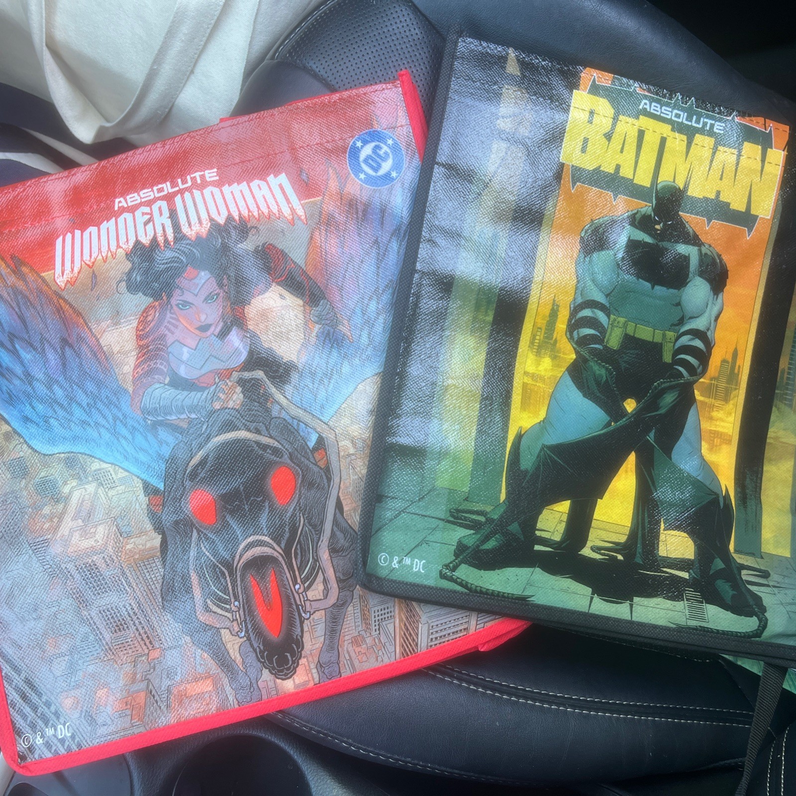 Absolute Wonder Woman & Absolute Batman DC Reusable Tote Bag Dual Sided