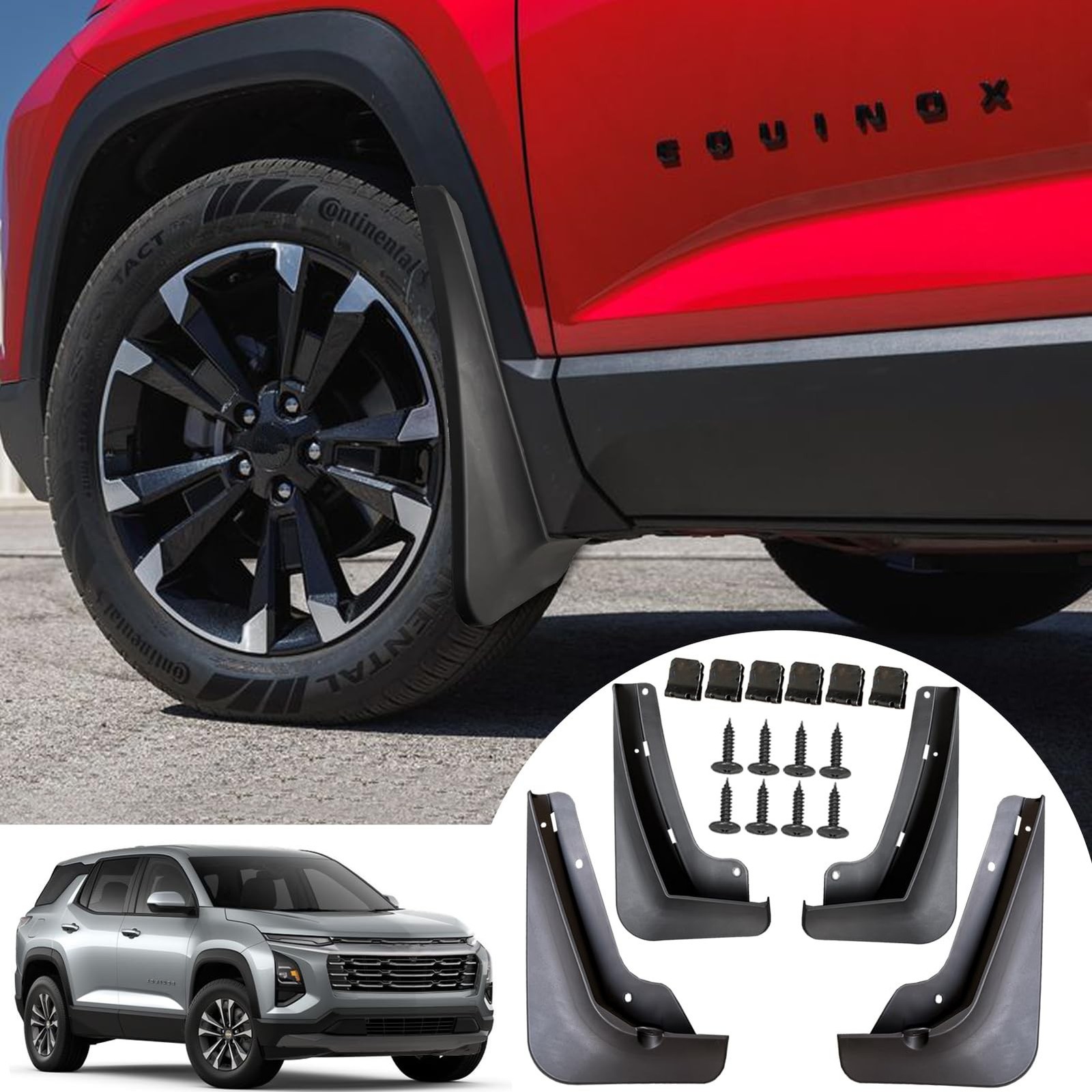 KEADIAP Mud Flaps for Chevy Equinox 2025 2026, No Drill Splash Guards | ront ...
