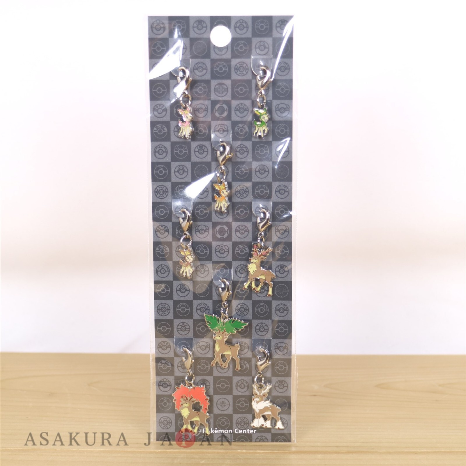 Pokemon Center Metal Charm # 585 586 Deerling Sawsbuck Key Chain