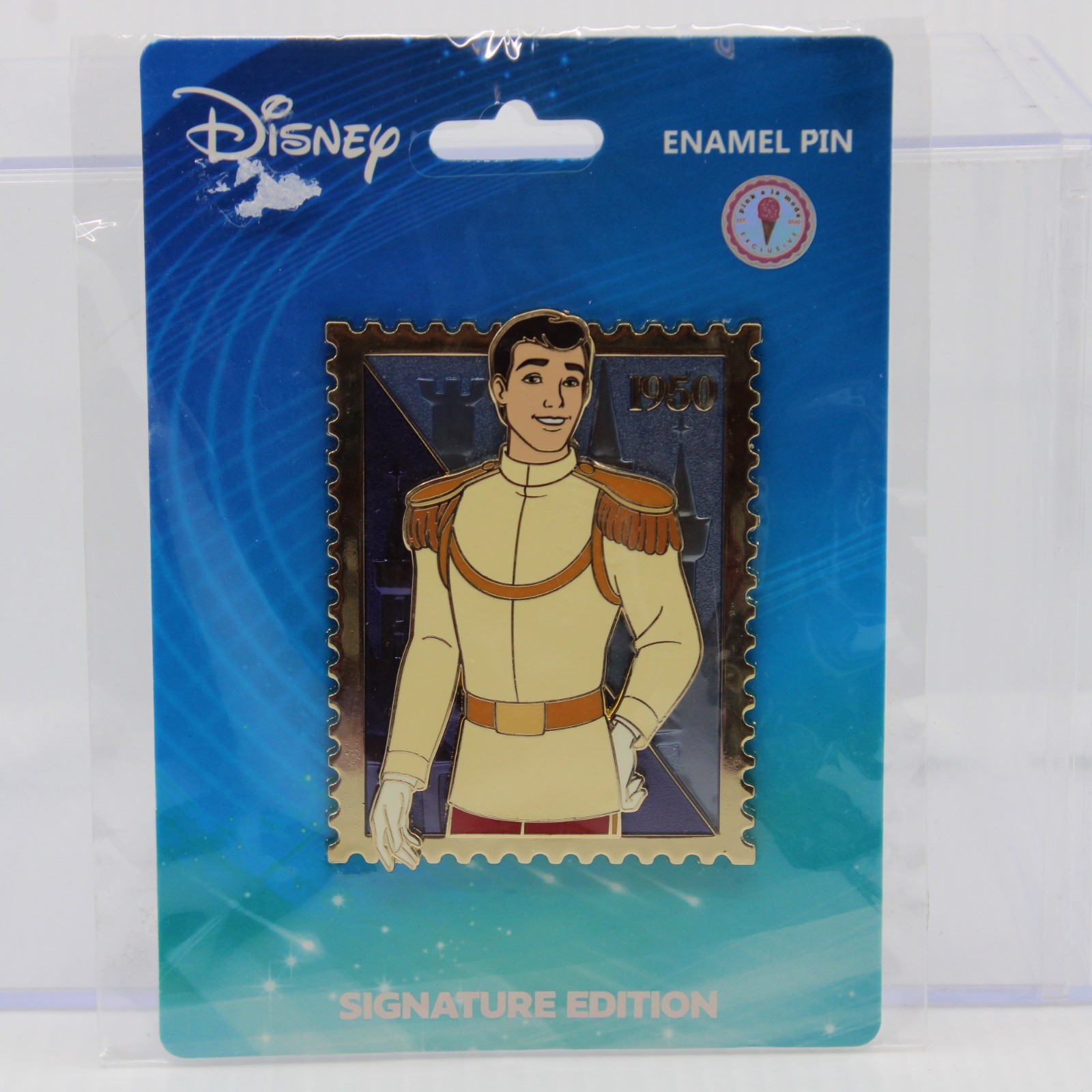 A5 Disney PALM Pink A La Mode LE Pin Stamp Cinderella Prince Charming