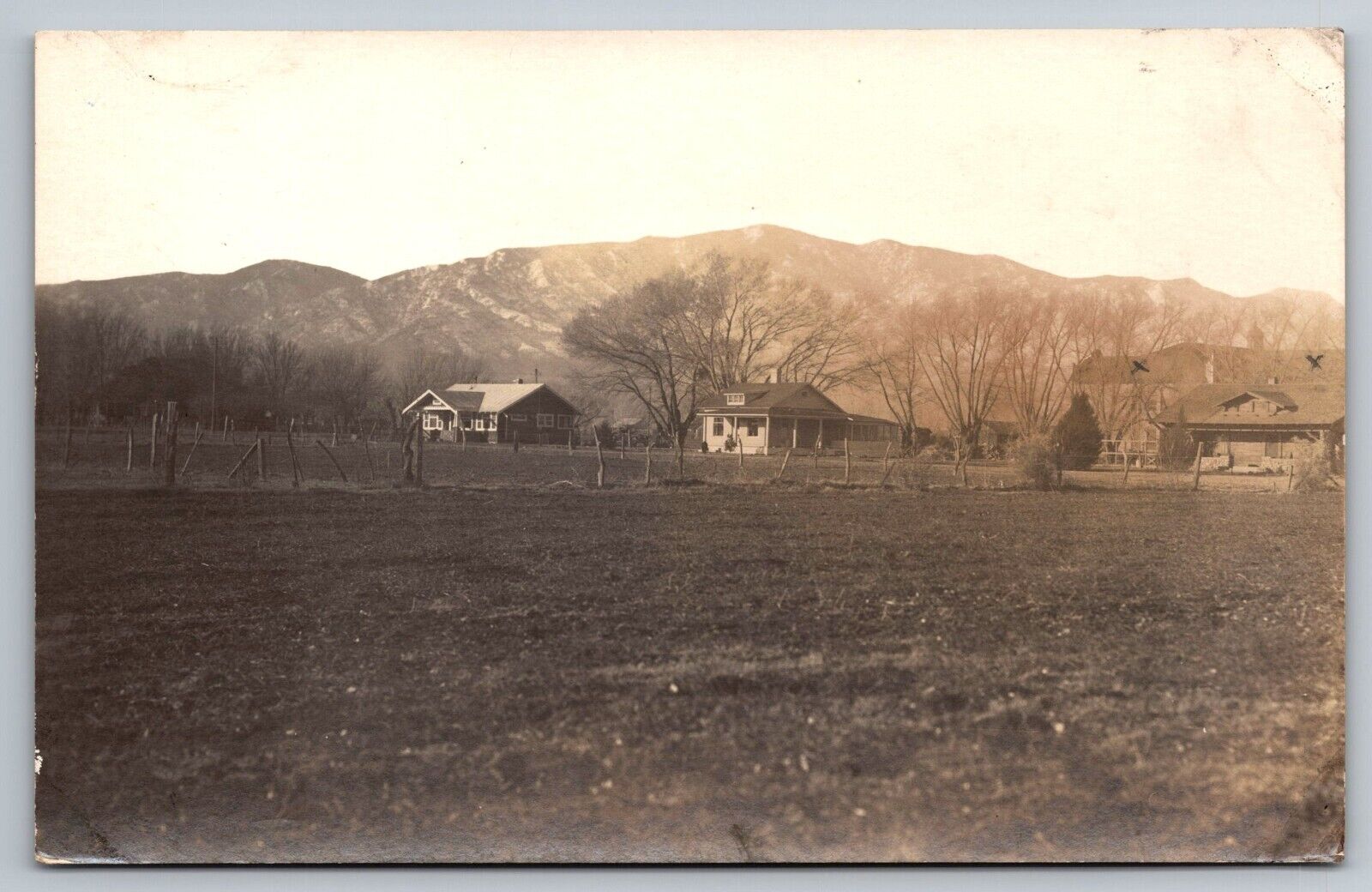 High School. Alamosa Monte Vista ? Colorado Real Photo Postcard. RPPC
