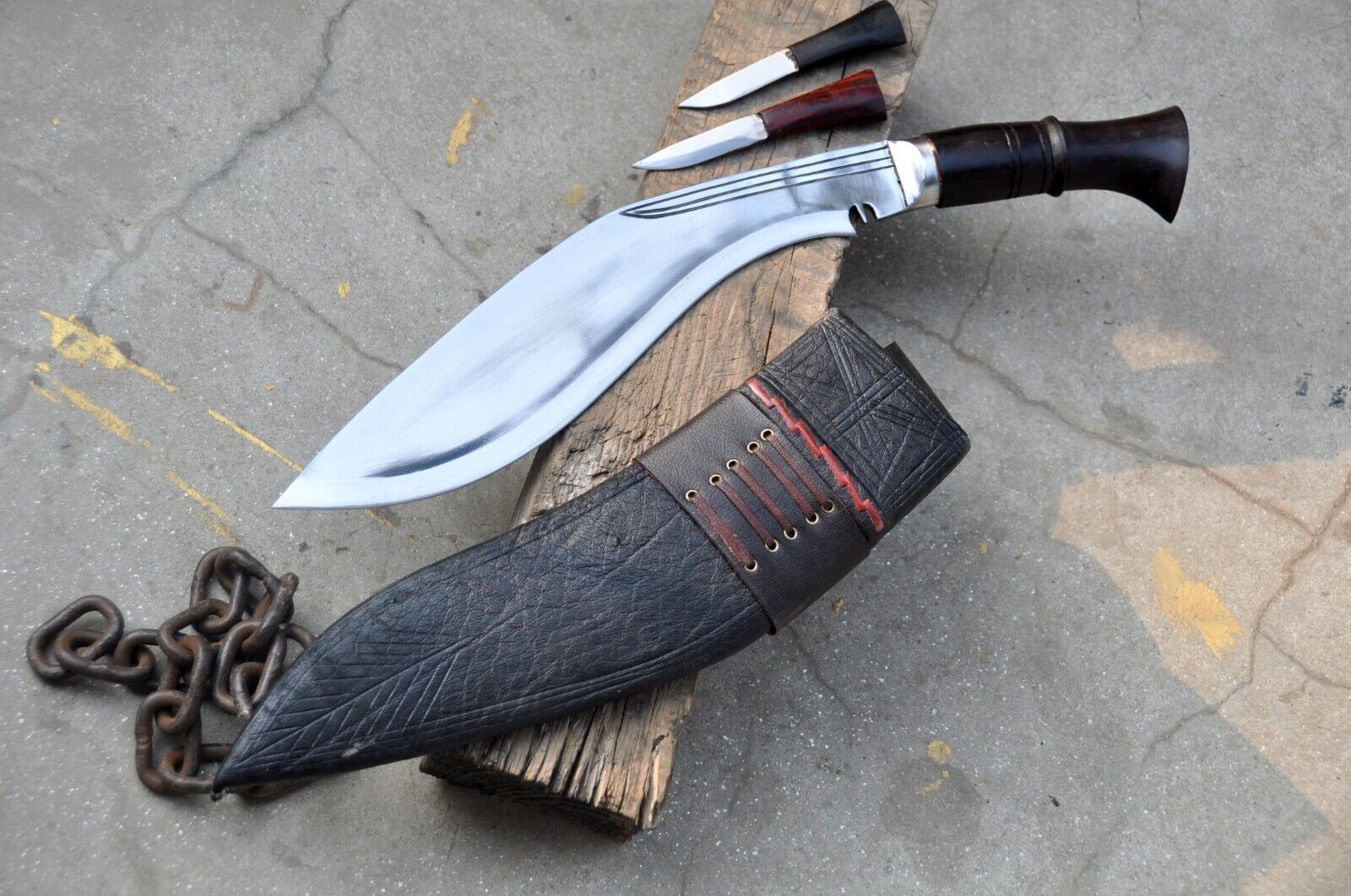 Gurkha kukri-khukuri-13 inches long Blade large tactical knife-Hunting,Camping