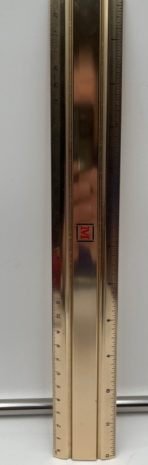 Vintage Marion Pharmaceutical Company Brass 12” Ruler Drug Industry Collectible Vintage Marion Pharmaceutical Company Brass 12” Ruler Drug Industry Collectible