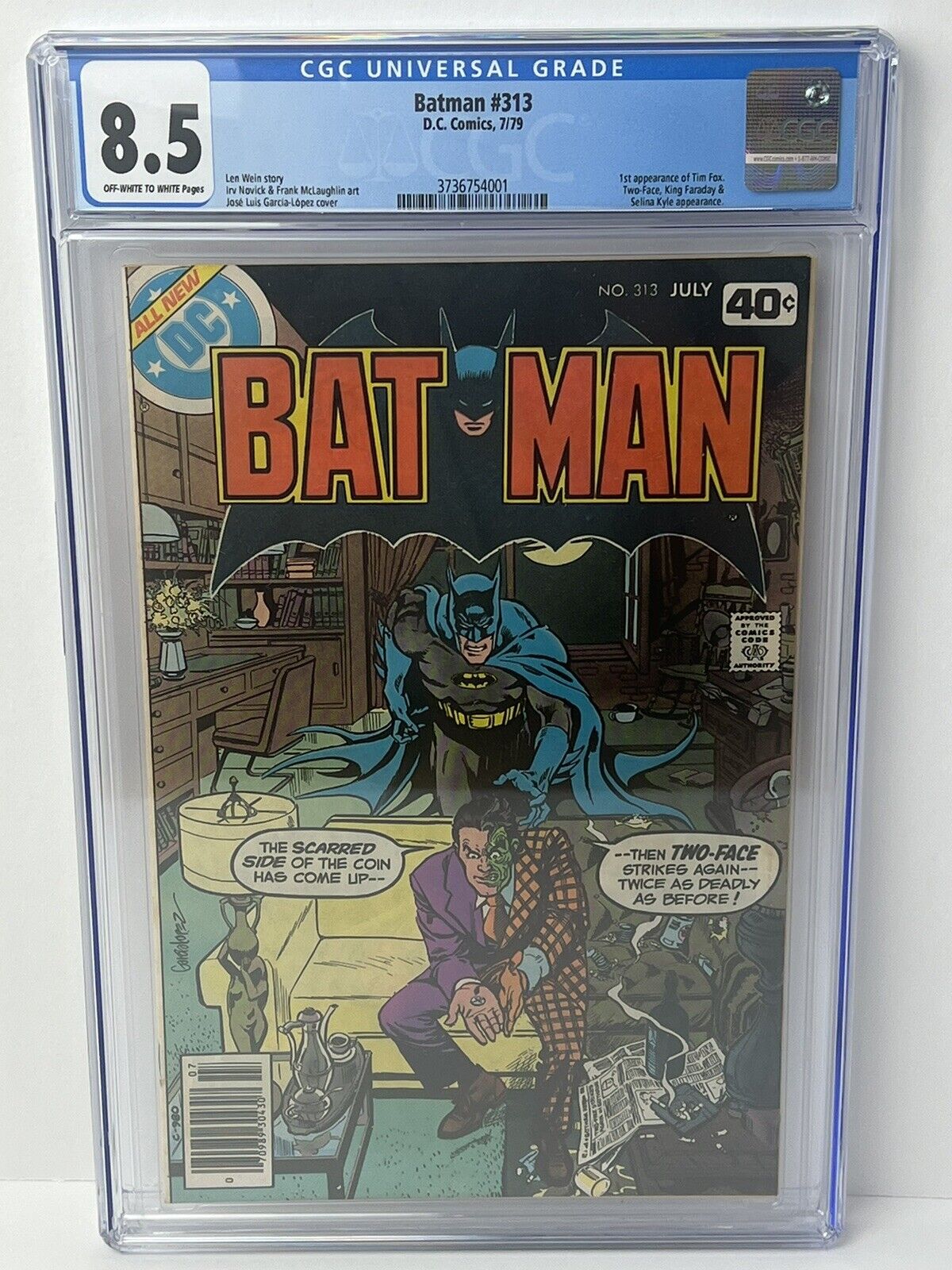 Batman #313 DC Comics 1979 CGC 8.5 1st Appearance Tim Fox Key Issue