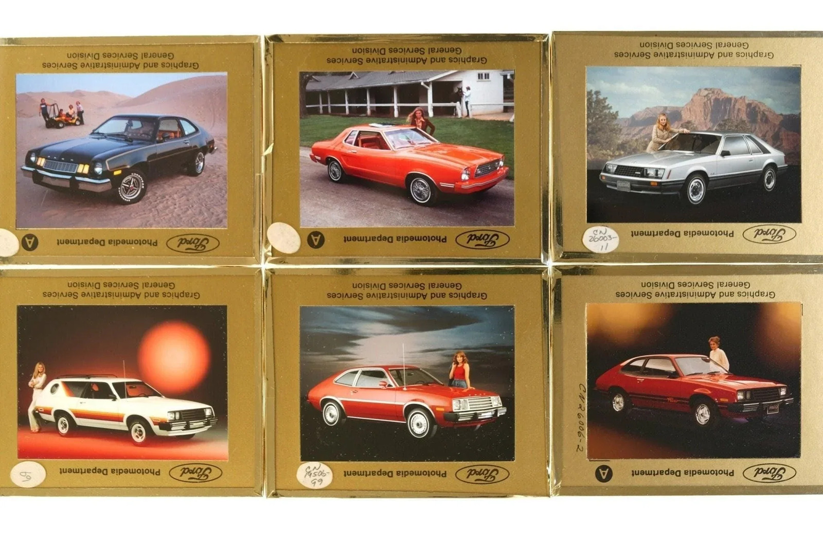 87 c1978 Ford Motor Company Promotional Department Glass Slides Set