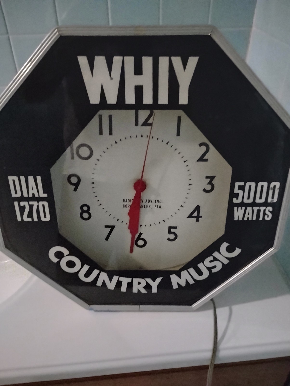vintage antique neon clocks