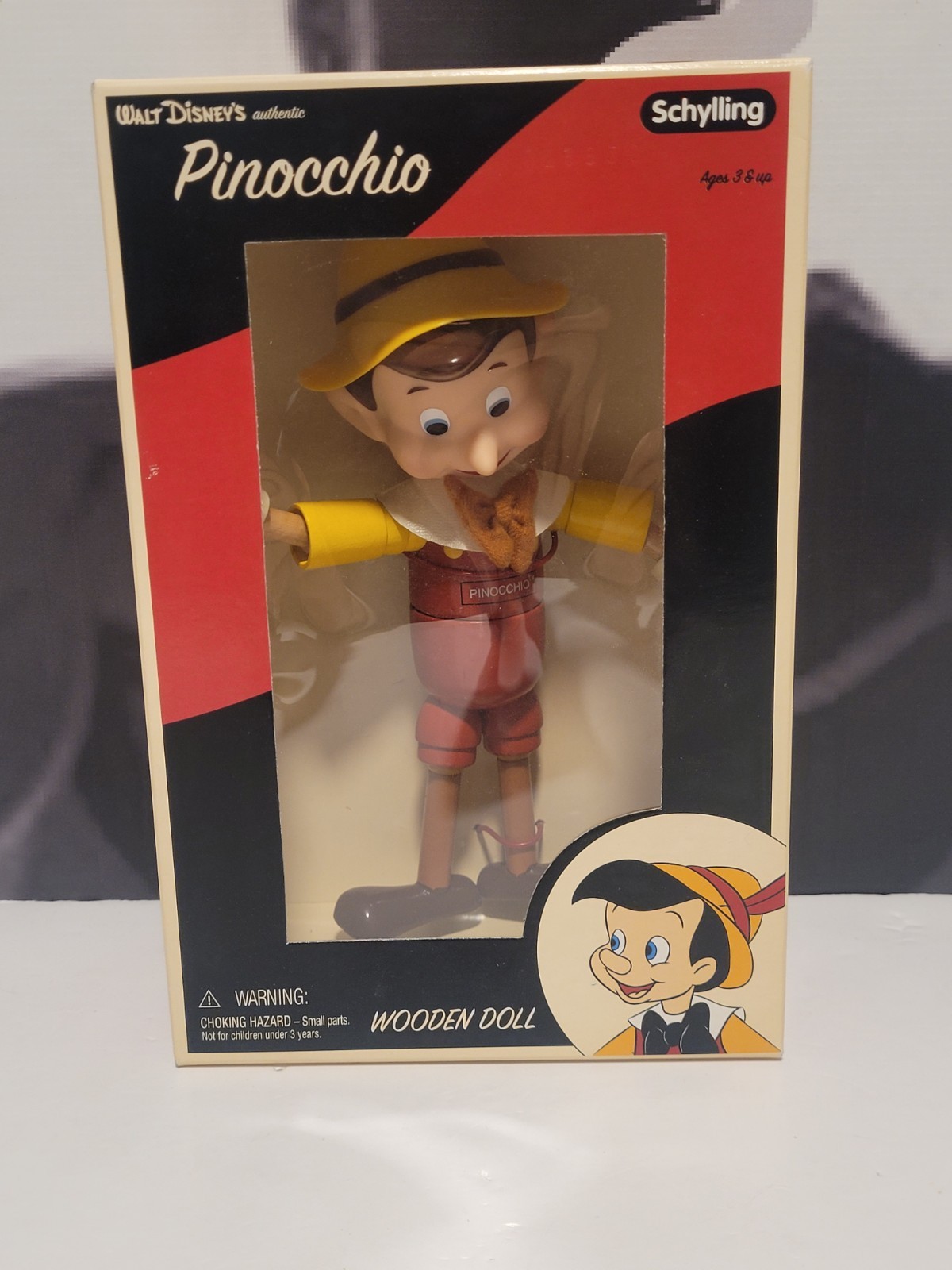 Schylling Authentic Walt Disney Pinocchio Wooden Doll 8 \