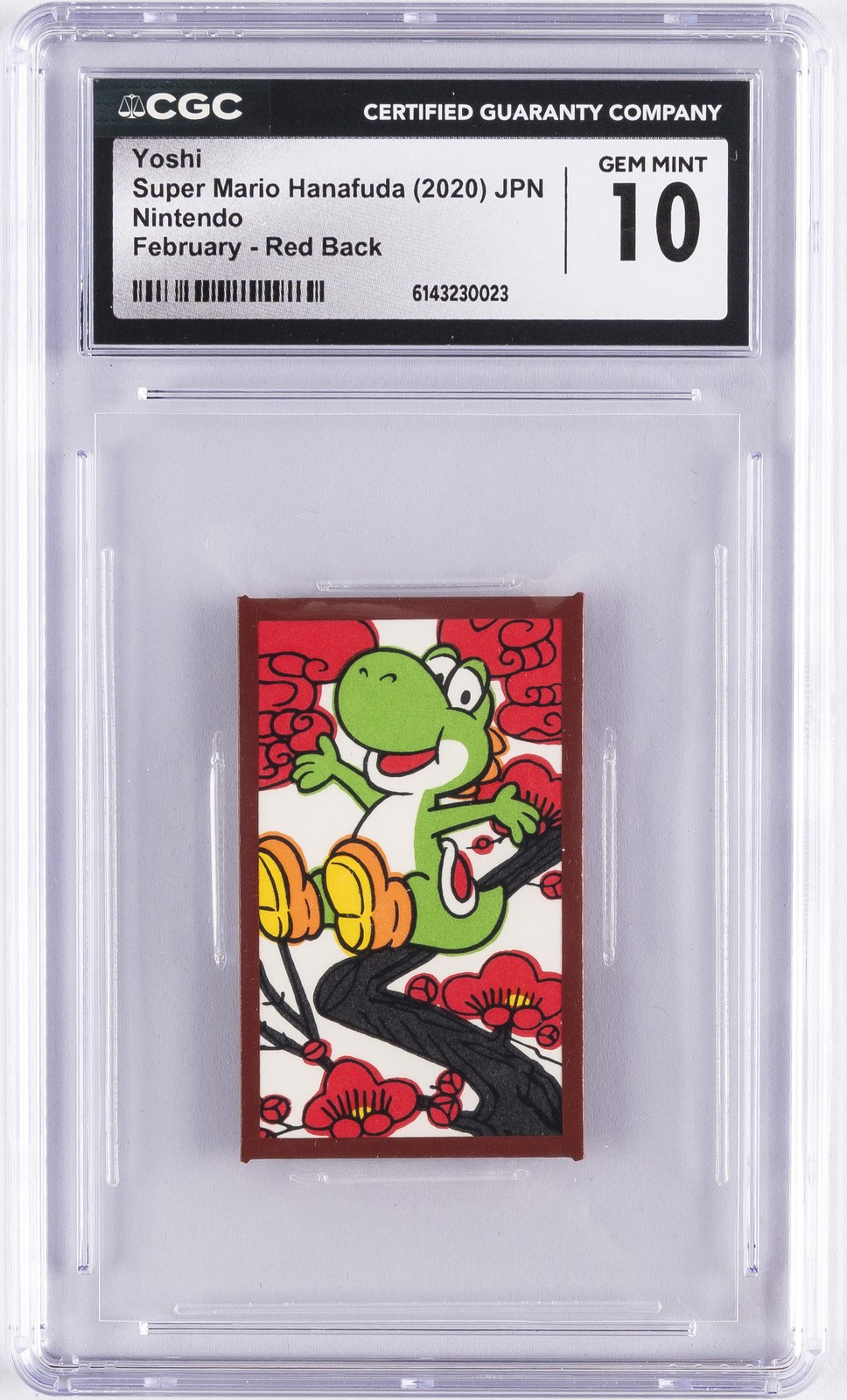 2020 NINTENDO SUPER MARIO HANAFUDA JAPANESE YOSHI CGC 10 GEM MINT