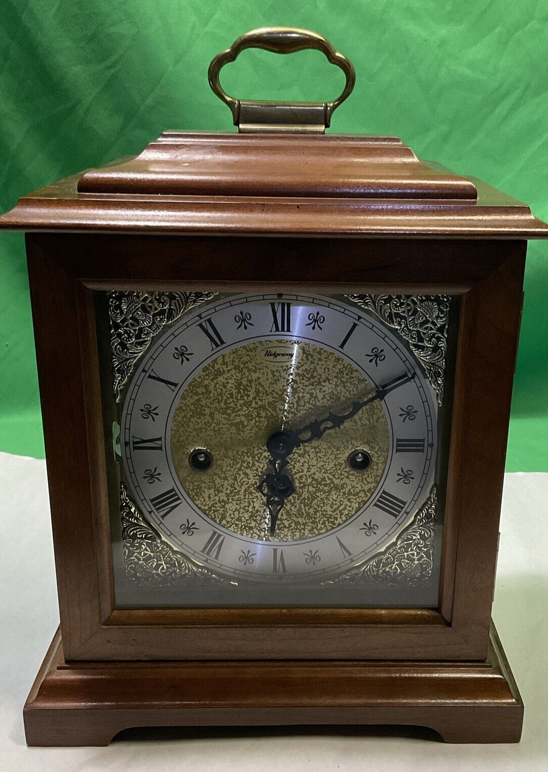 VTG Ridgeway Franz Hermle (2) Jewel Chime Mantle Clock model #83