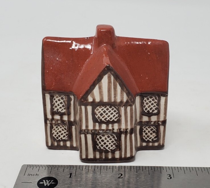Vintage Mudlen End Studios England Miniature Pottery House 3