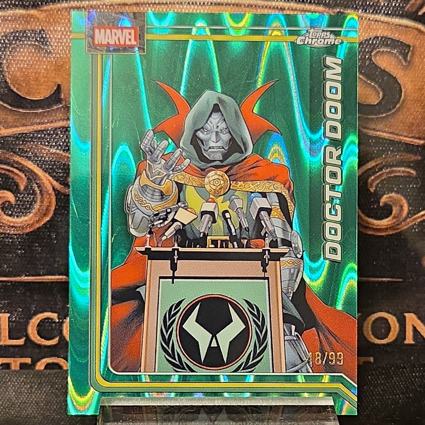 Topps 2026 Topps Chrome Marvel Doctor Doom #028 Serial Numbered 48/99