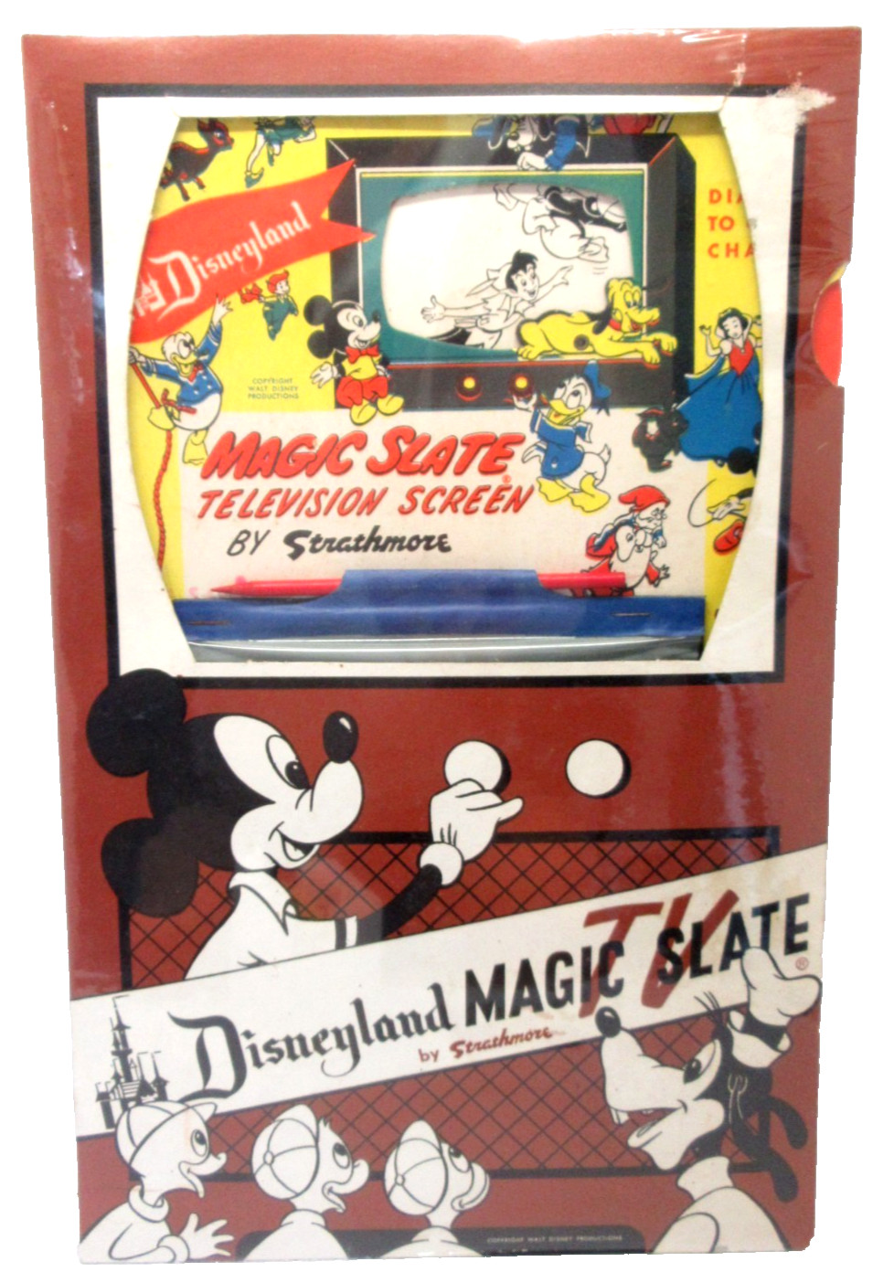 Disneyland TV Magic Slate Strathmore 1950s Theme Park Toy Vintage Rare Disney