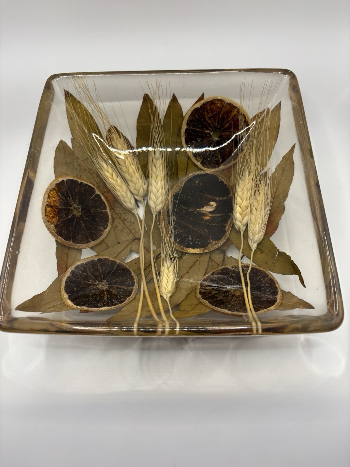 Riccardo Marzi Firenze Italian Square Centerpiece Tray 8” SIGNED