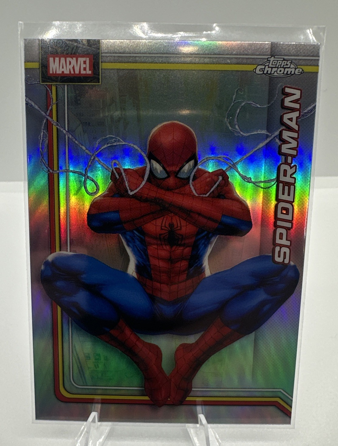 2026 Topps Chrome Marvel Refractor Parallel #163 Spider-Man