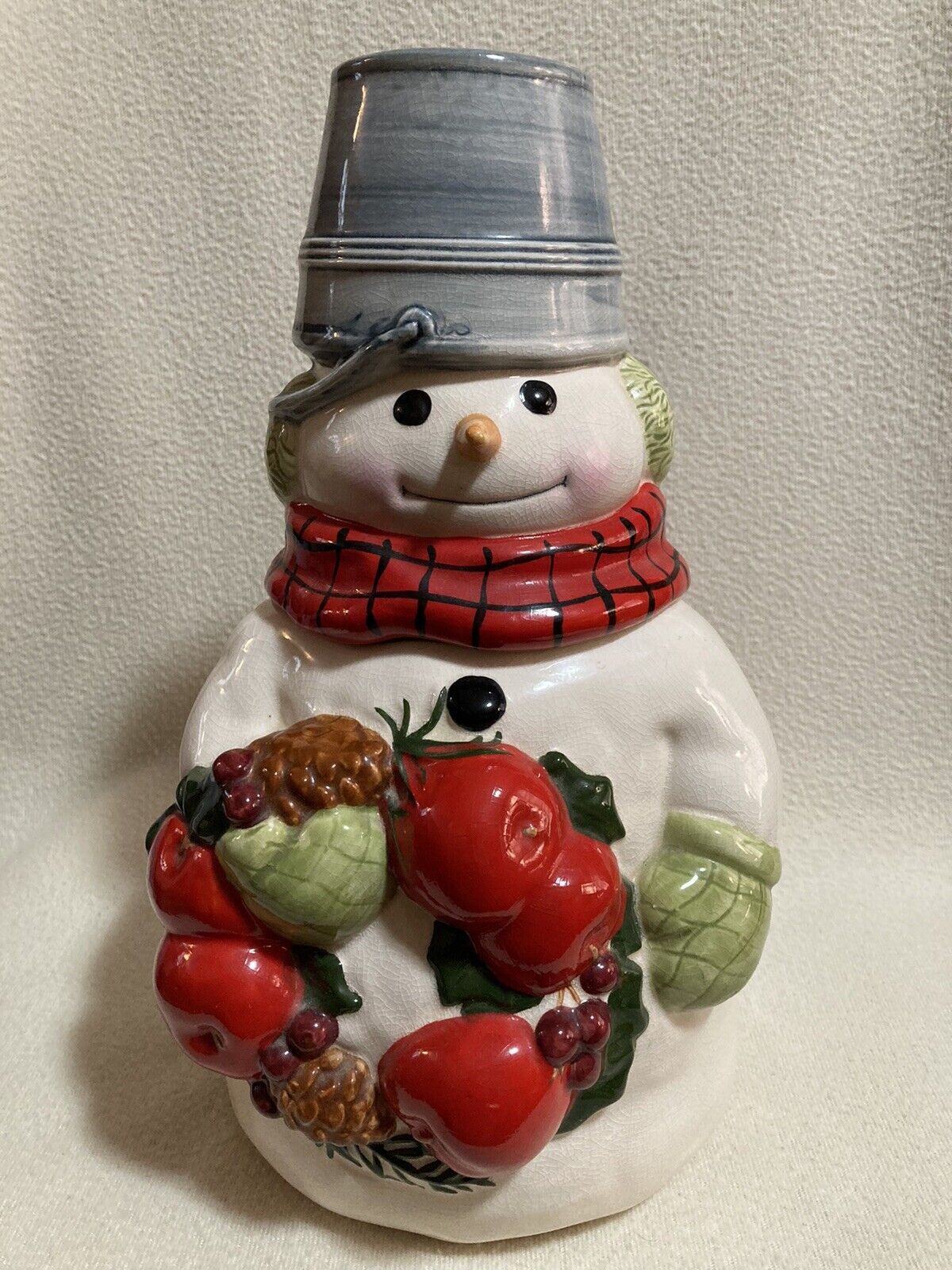 Hallmark Christmas Snowman Mitford Cookie Jar Jan Karon Vintage