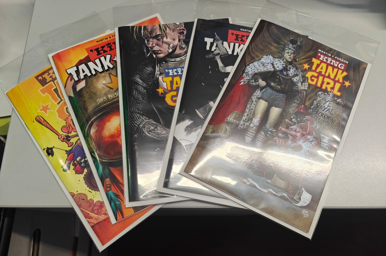 KING TANK GIRL COMPLETE SET SPECIAL EDITIONS #1-5 (2020) - GRADE NM - ALBATROSS