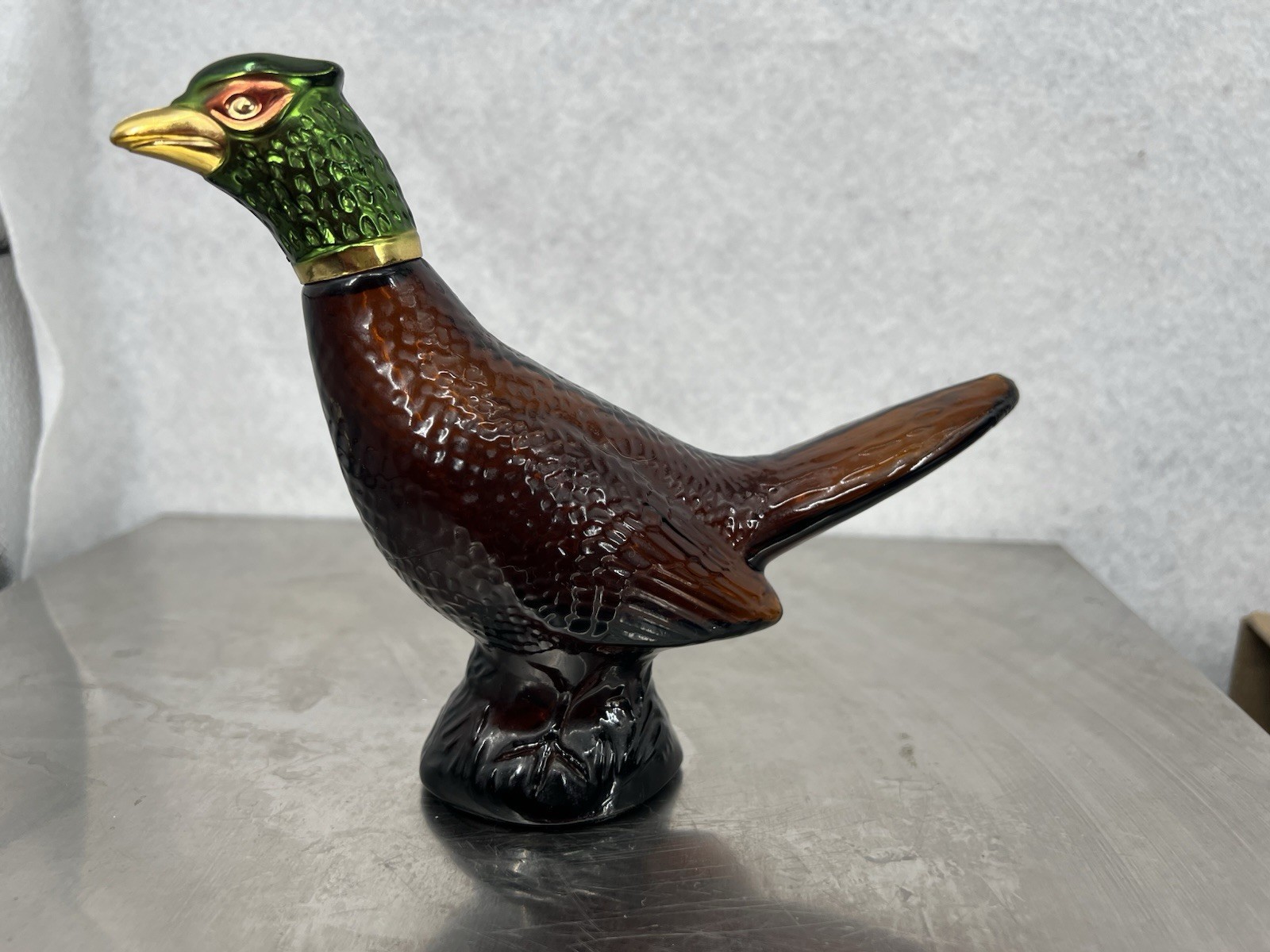 Avon Pheasant Decanter Bottle Empty Bird Glass Cologne Bottle Vintage 1970s Avon Pheasant Decanter Bottle Empty Bird Glass Cologne Bottle Vintage 1970s