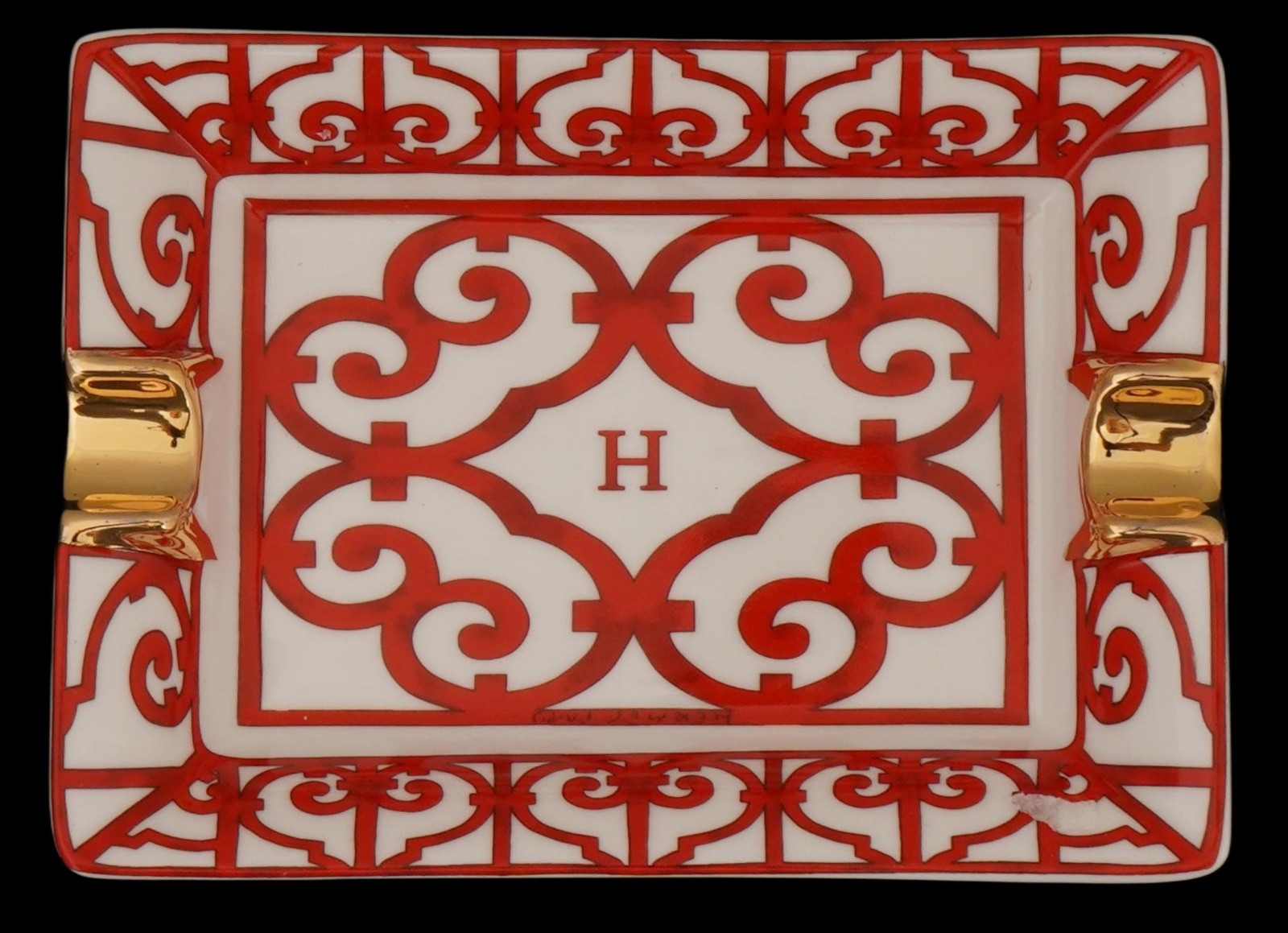 Vintage Hermes Balcon de Guadalquivir Porcelain ashtray