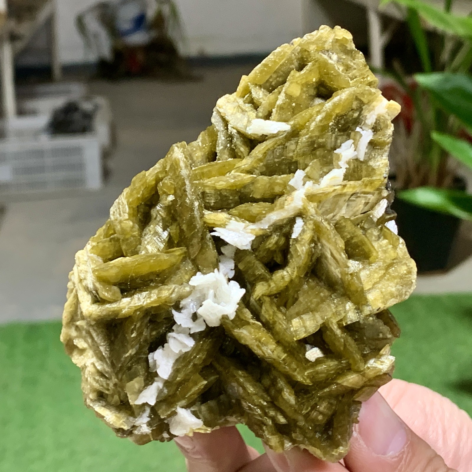 1.33LB Natural siderite petal crystal mineral Specimens/Guizhou,China