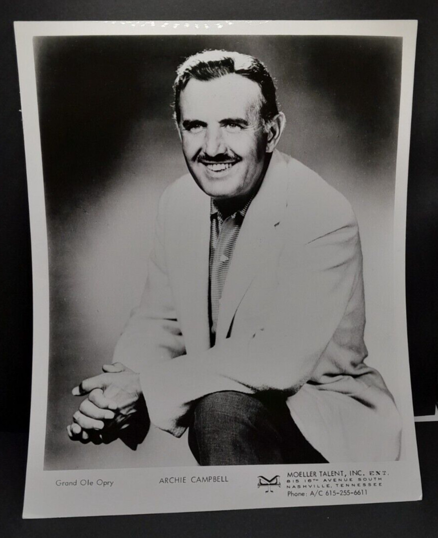 Country Star Archie Campbell Press Photo Circa 1960's - Star of Hee Haw Show