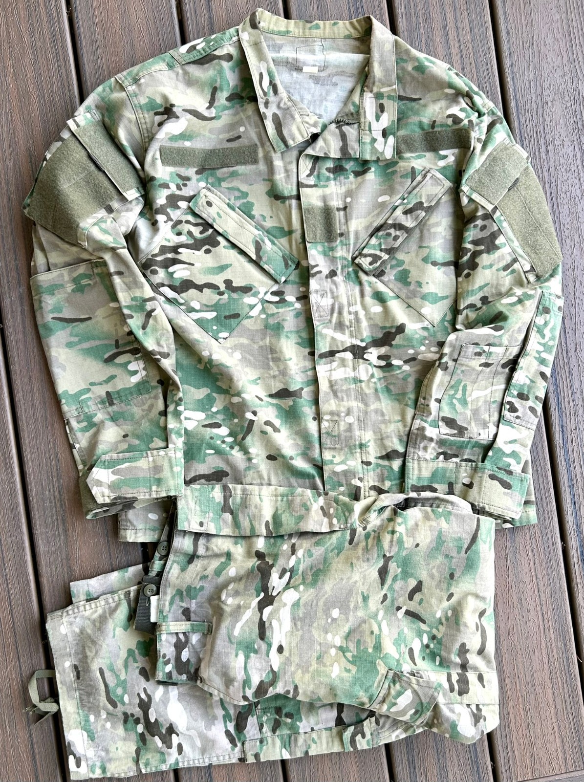 ID'd Rare Georgian Army Multicam Combat Uniform Set Shirt Pants L-R MOD Label
